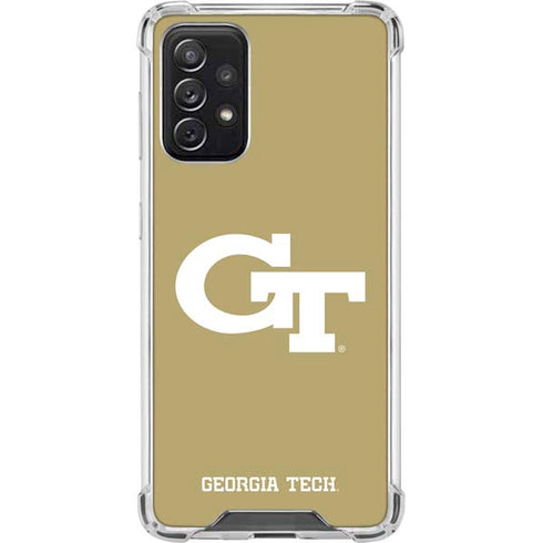 Georgia Institute of Technology Gold GT Galaxy A72 5G Clear Case
